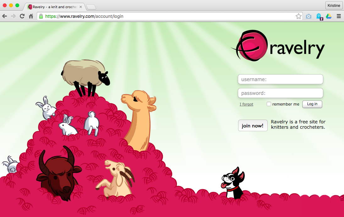 How to sign up for Ravelry webgoddess