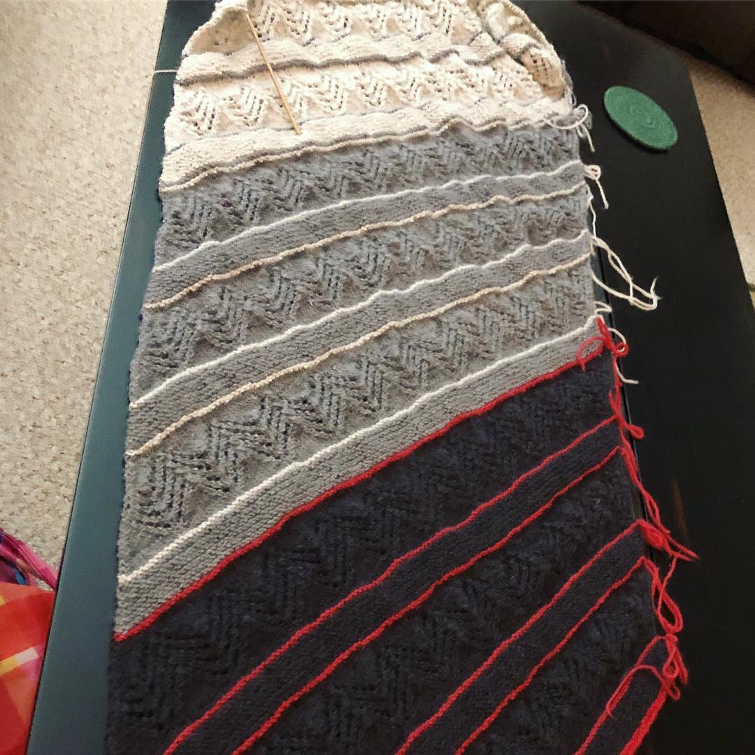 Wrap knitting