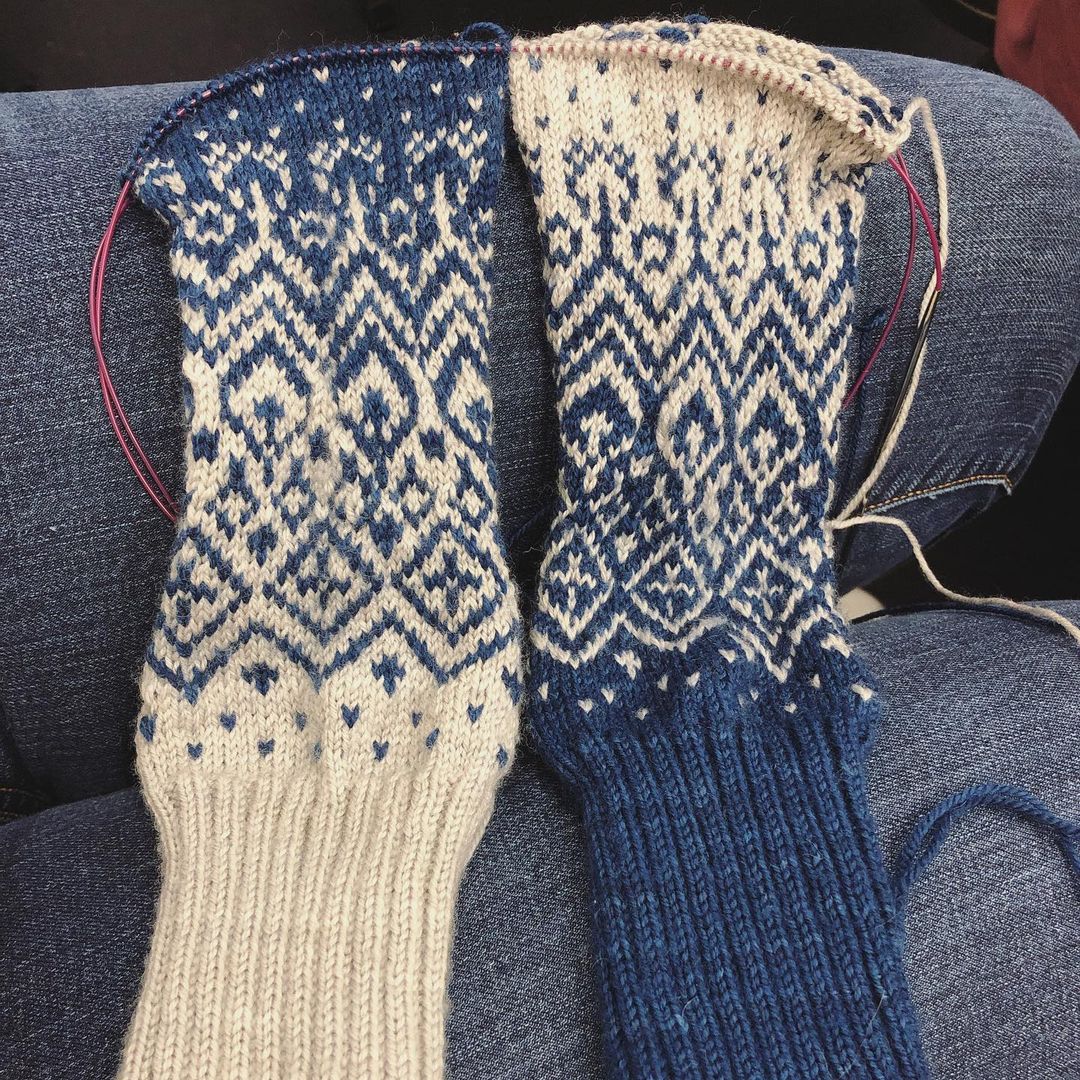 Sock knitting