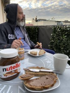 Breakfast on the balcony