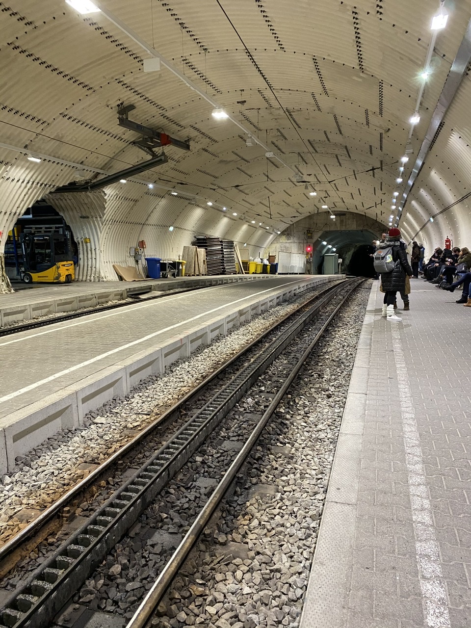 Waiting for the Zugspitzbahn