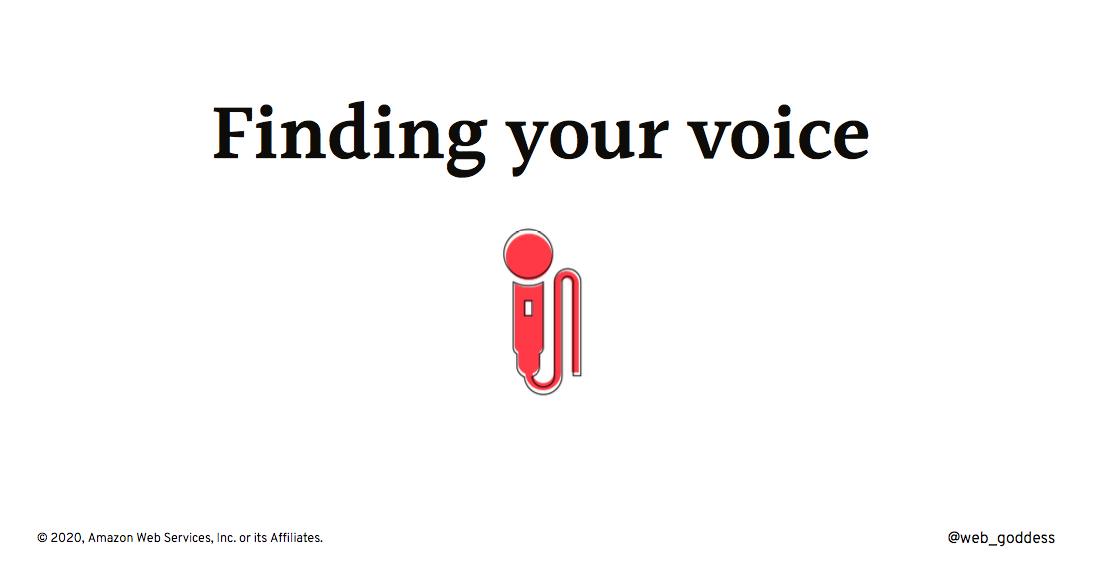 Finding your voice