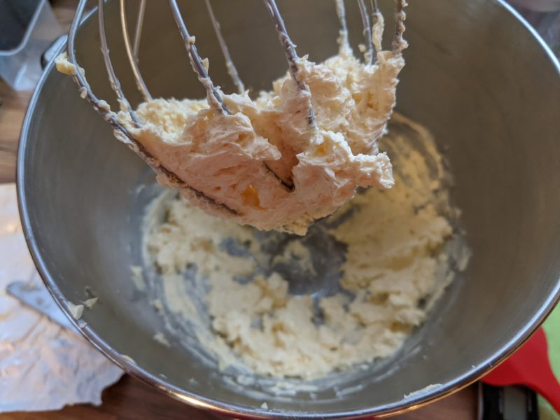 After the butter is added