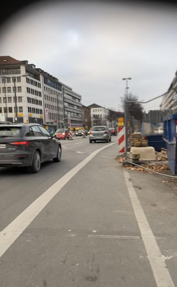 Non-separated cycleway