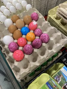 Easter eggs by the each