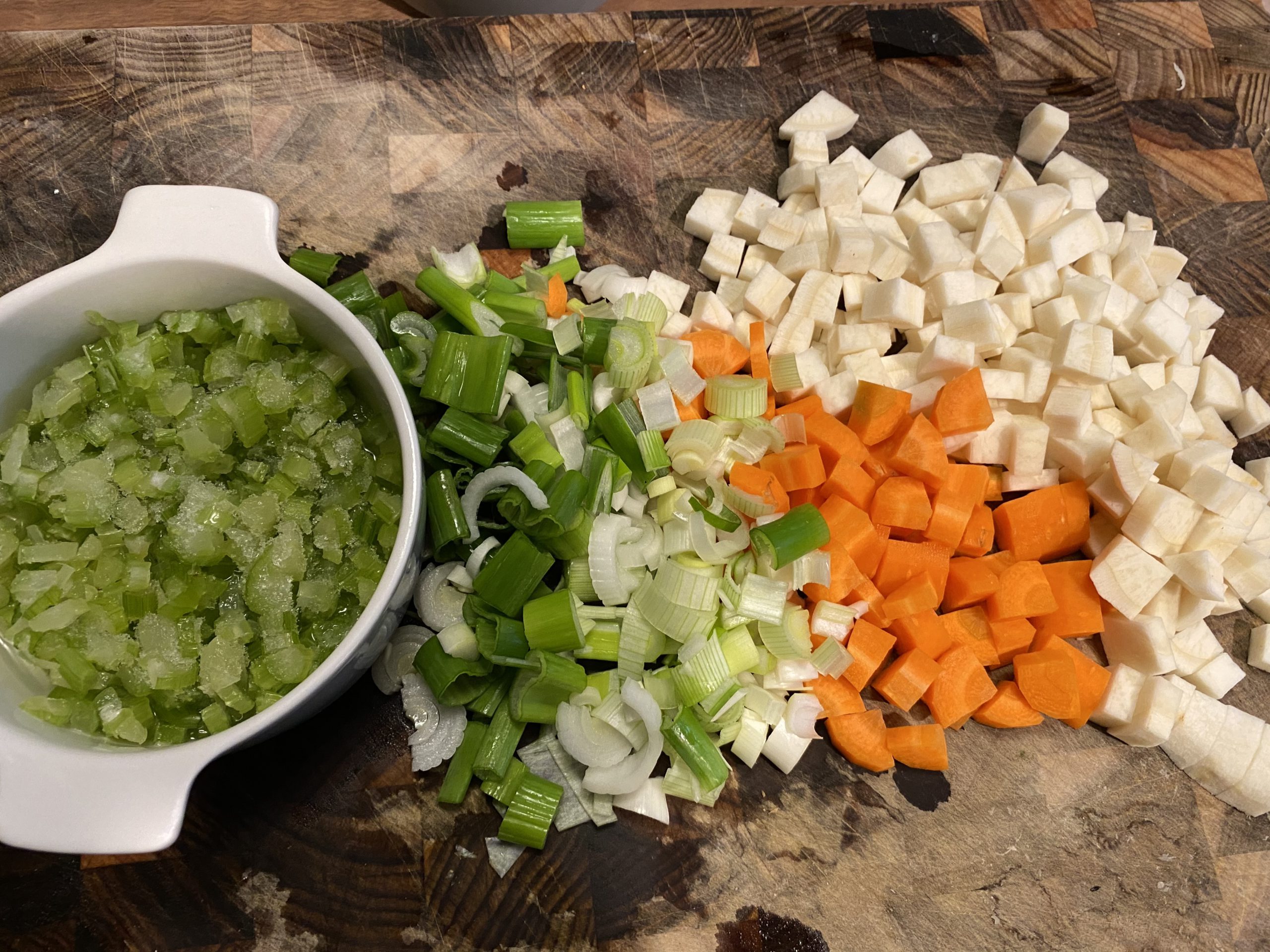 Prepping veg