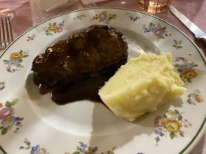 Steak with balsamic glaze