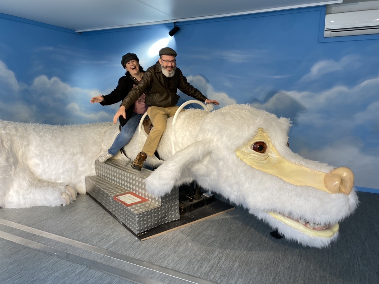 Riding Falkor