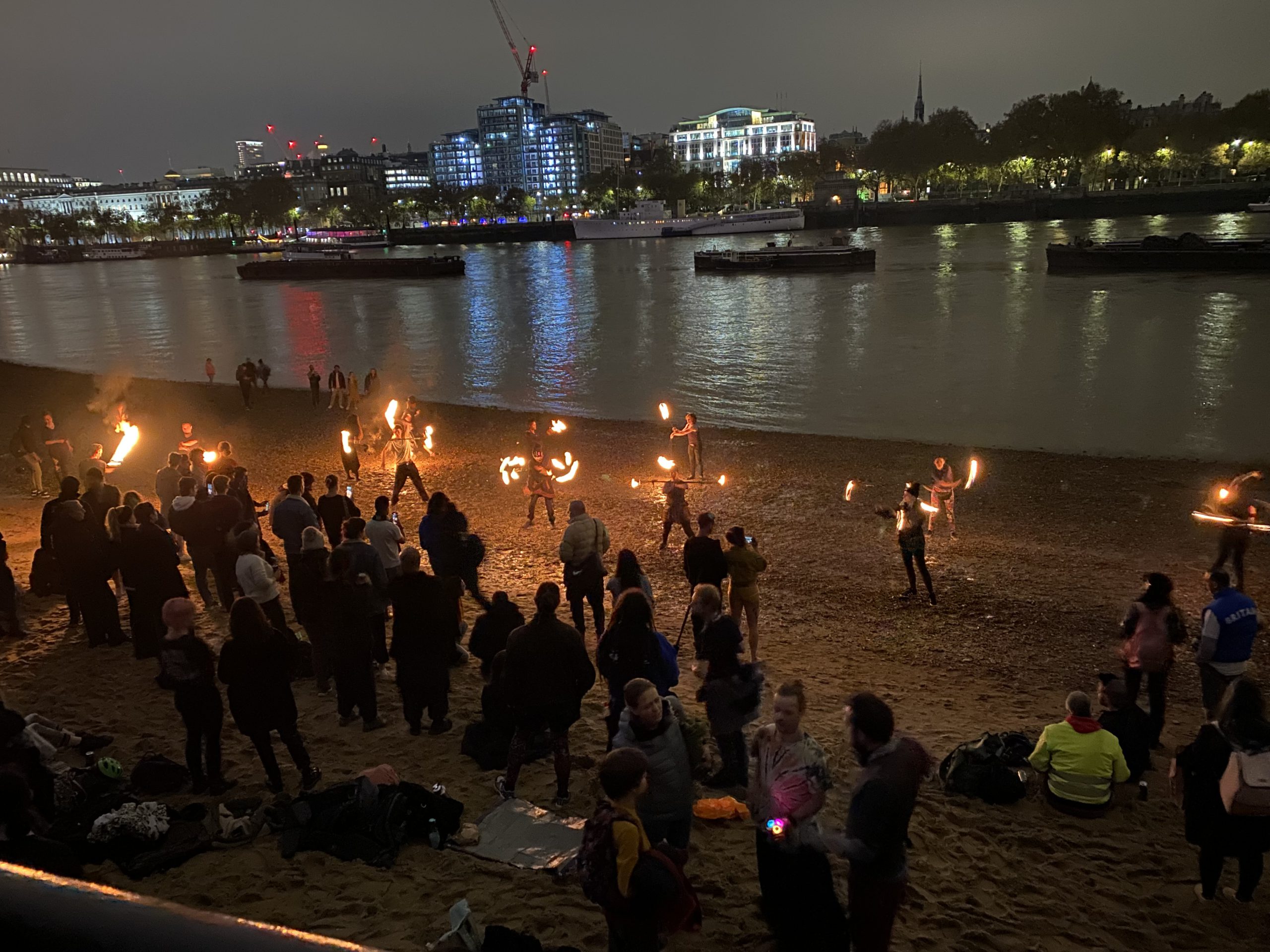 Fire dancers