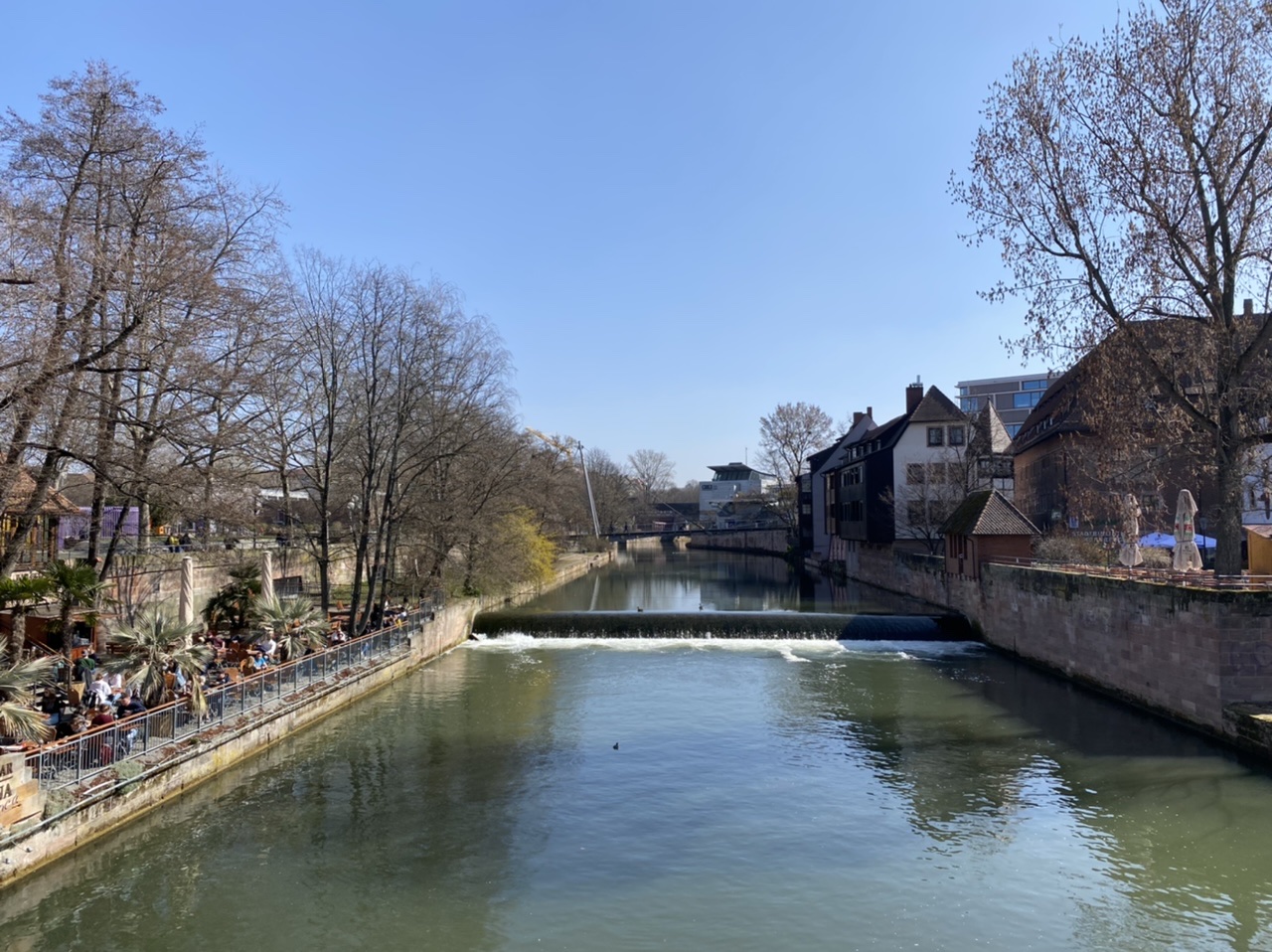 Weir on the Pegnitz