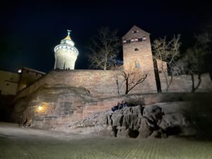 Nürnberg Castle at night