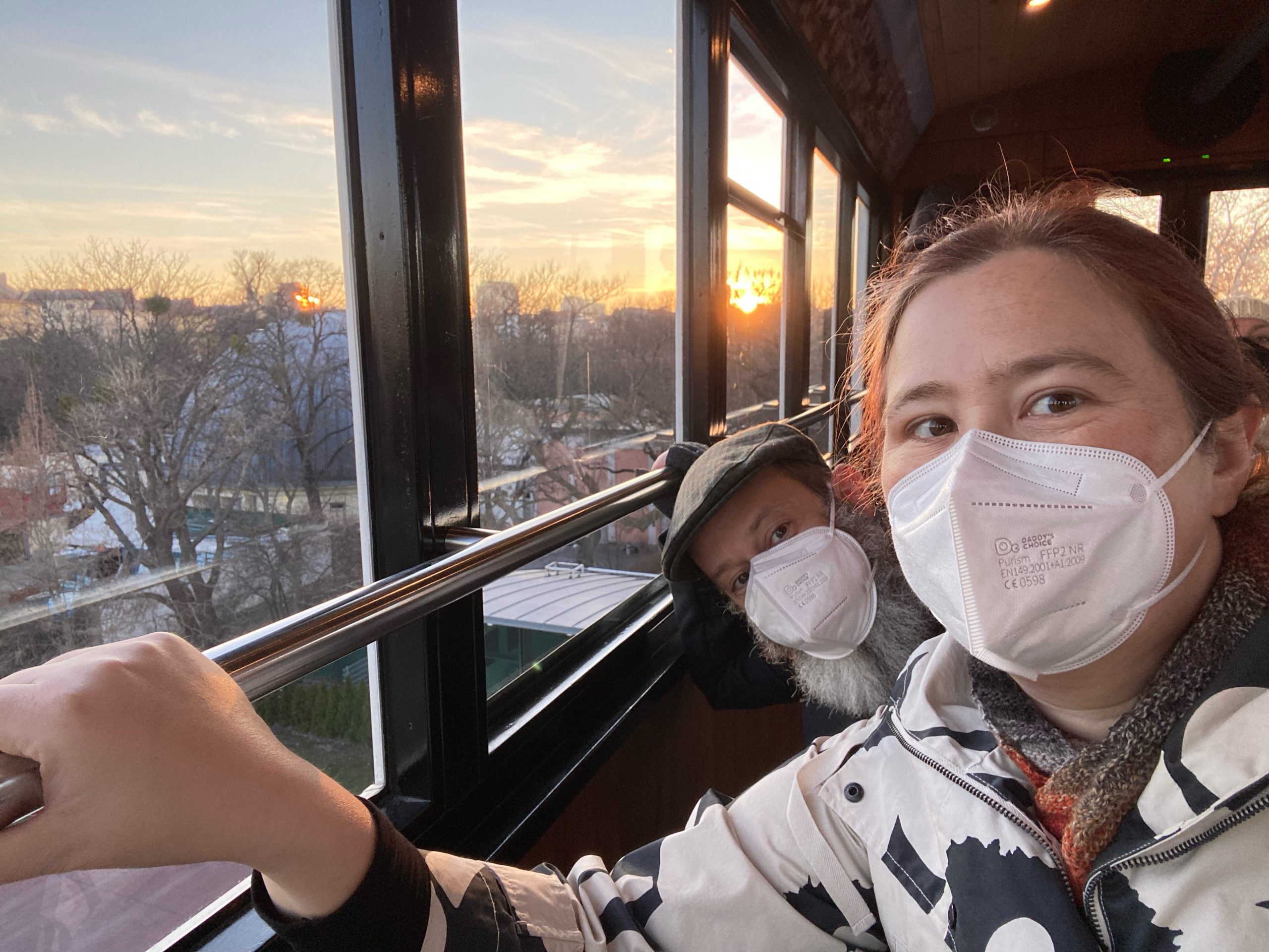 Sunset on the Riesenrad