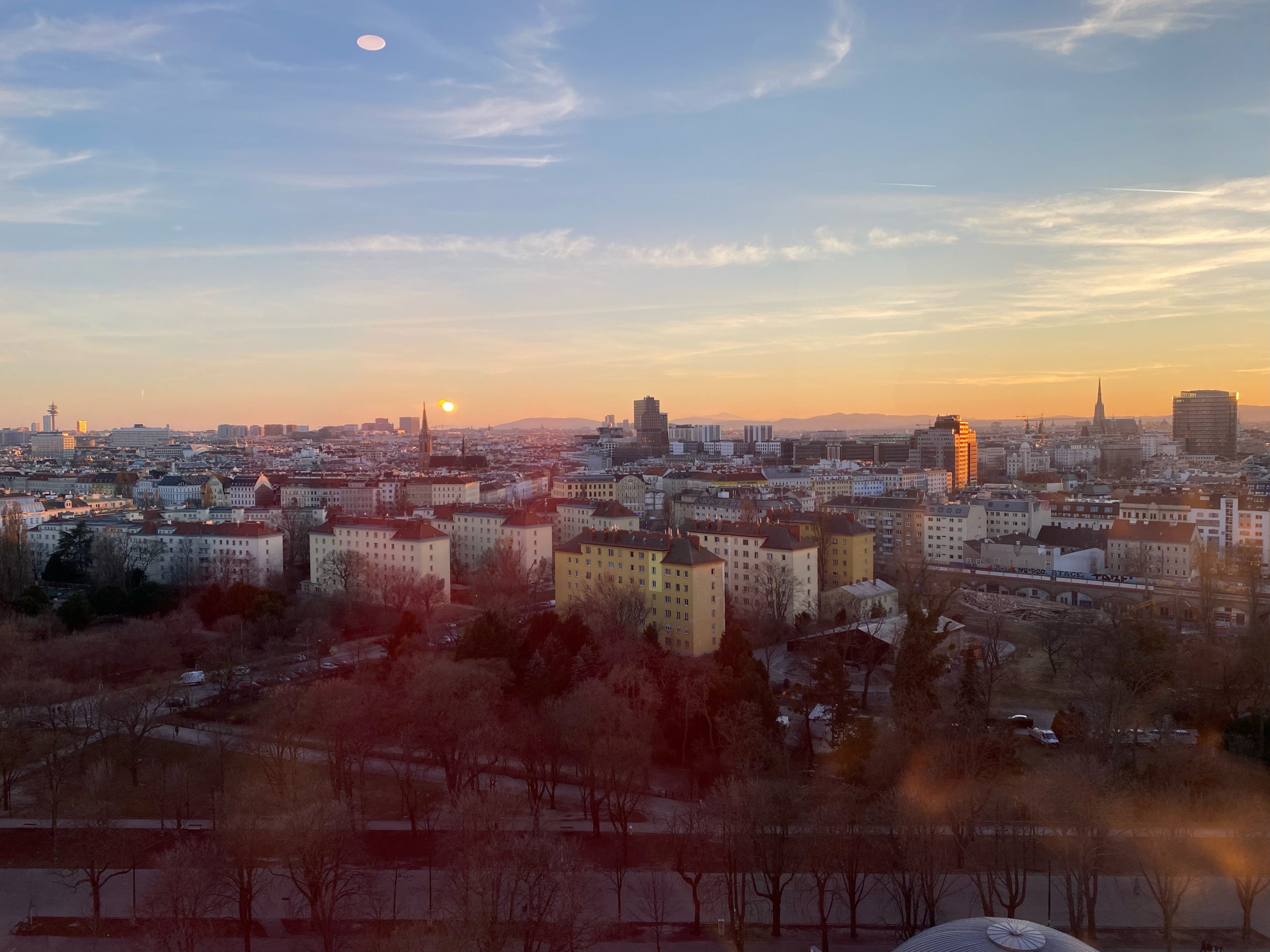 Sunset in Vienna