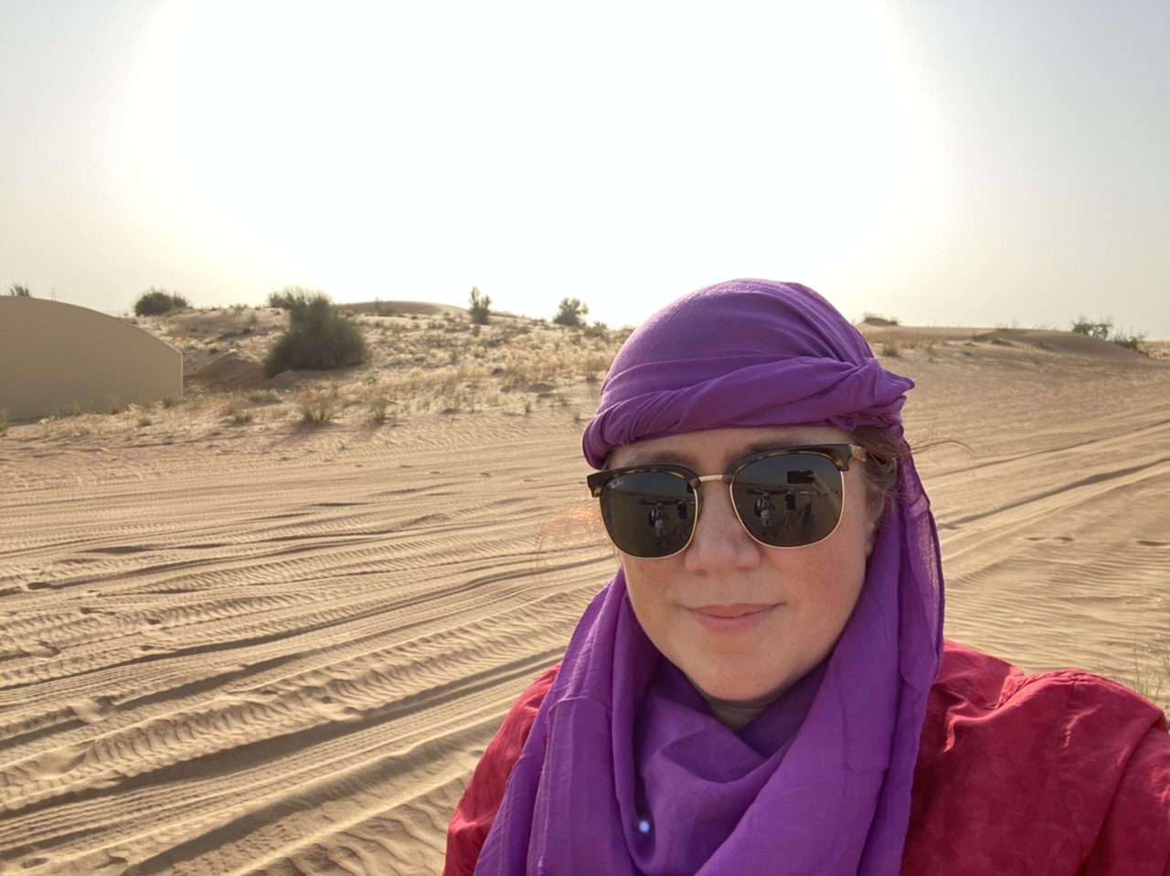 Kris in the desert