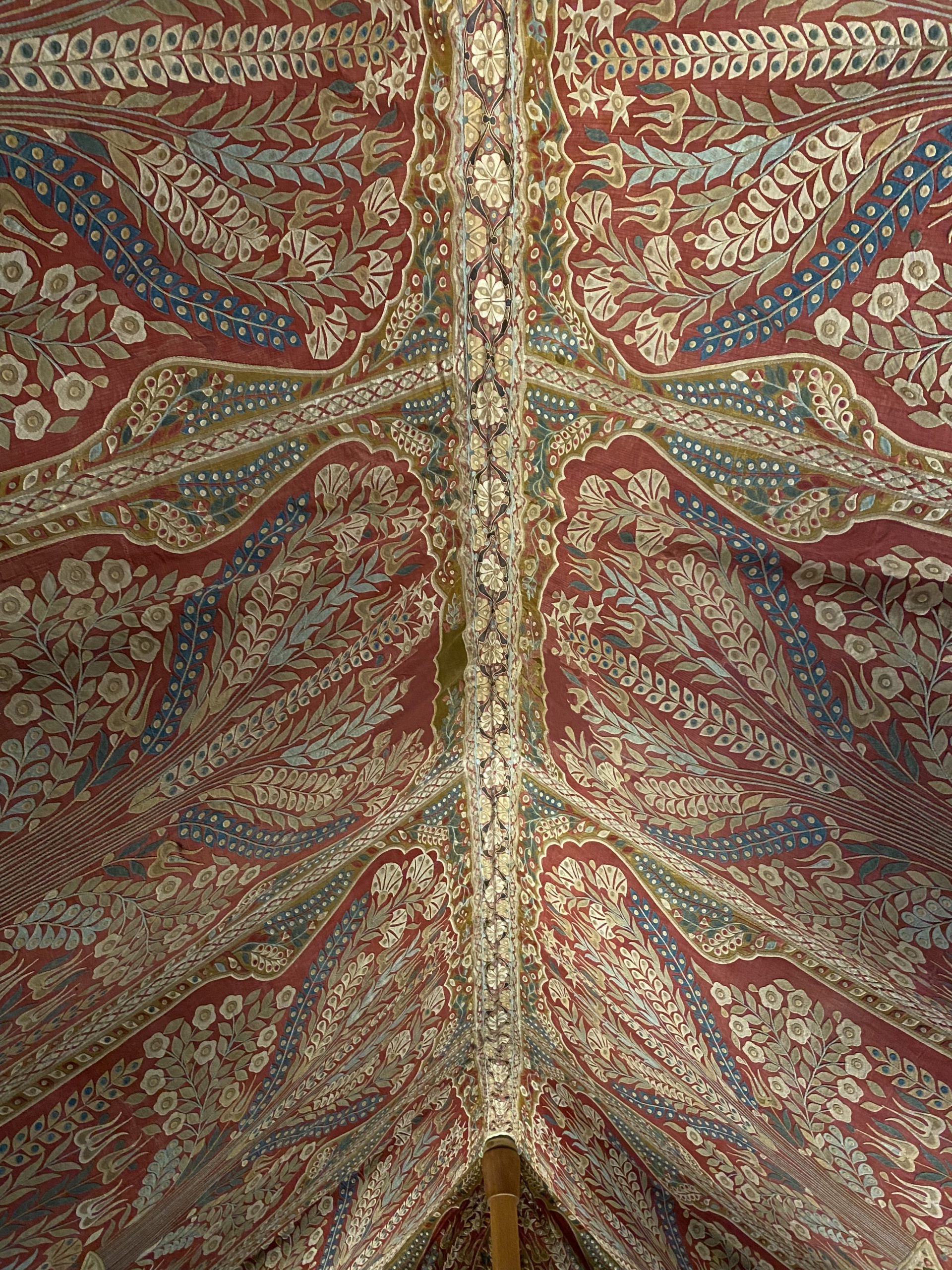 The ceiling of the tent