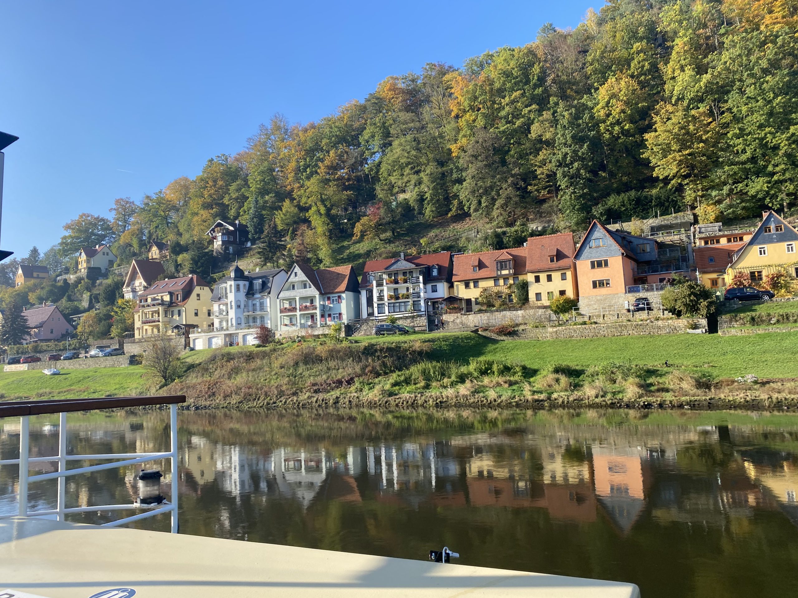 Houses along the Elbe