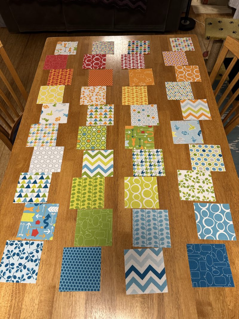 Rejected quilt layout