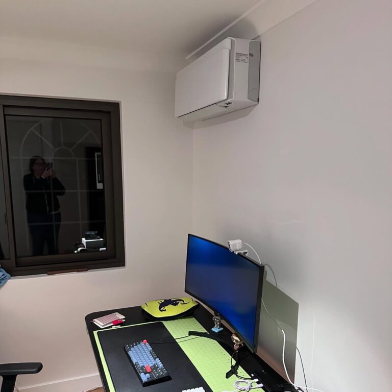 Things are still ticking away on the renovation. In addition to the remedial plumbing work happening outside, the HVAC guys came back to install our new office wall units as well as the compressors that power them. Should be all done by the end of the week… just in time for the landscaping to kick off. 🌳🪴🌸