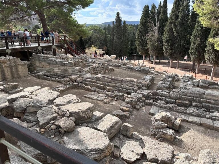 Knossos. Unfortunately it’s pretty hard to separate out what is actual archaeology from the deluded, fanciful “reconstruction” of the British guy who excavated it, but it was still fascinating to see the ruins of a civilisation we know so little about.