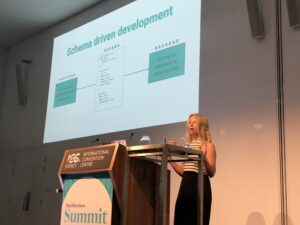 Schema driven development allows teams to collaborate and work together better. #wds18 @peggyrayzis https://t.co/M8AFqyIWDN