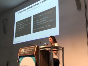 Not everyone has played with machine learning, so @devdevcharlie is giving a helpful quick overview. “I mean, wtf is a predictive model?” 😂 #wds18 https://t.co/TnkvFxXUJ3