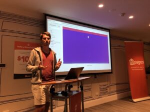 Great way to build a talk! Benjamin is taking us through the same example using Flex, CSS columns, and CSS grid showing the drawbacks and challenges for each. @hidovetail #SydCSS https://t.co/Jaet1CPwf2