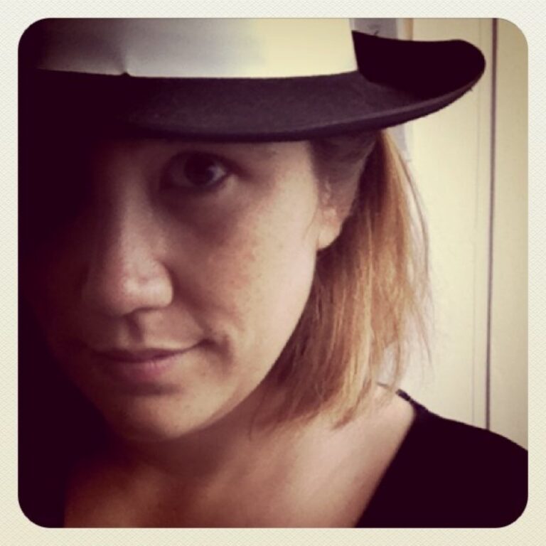 Rockin' the hipster fedora for Melbourne Cup