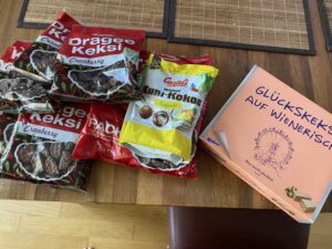 Rodd: You got a package! Me: It’s probably the pack of Austrian cookies that @dnsmichi sent me. Rodd: Pack? Looks like a bit more than that… 😳 Thanks @dnsmichi!! 😍🍪 https://t.co/Iqw5tb8jVV