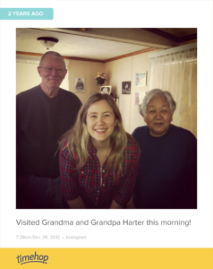 Two years ago today, before Grandpa's stroke. Got to talk to them both on FaceTime yesterday though, which was gr... http://t.co/aV4Uu6bHEs