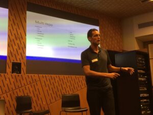 Build your multi repo strategy around cohesive pieces of work. If it changes together, it lives together. #yownight https://t.co/DOr42q5Xhq