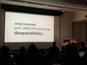 Prof. Anna Munster is taking about deep learning networks and the difficulty in visualising what they're doing. #VizMatters #vismatters2017 https://t.co/d0PO0Dynr1