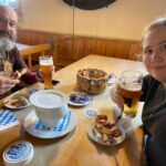 A few days ago we learned there is a Thing called Weißbierfrühstück where you eat pretzels and sausages and drink beer at breakfast, and oh god yes, we made that happen. 🥨🍻