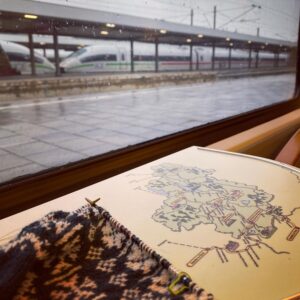 Departing on another adventure on a grey and rainy day...