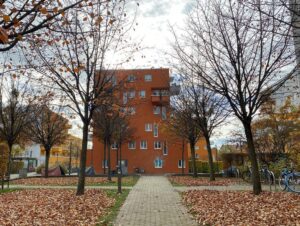 The beautiful orange leaves are all gone, in less than a week. I forget what it’s like to see the seasons change. 🍁 @ Theresienhöhe