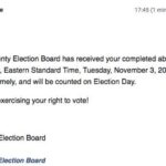 I remember for my first few elections living overseas, I paid lots of money to FedEx my ballots back to Indiana to ensure they would be counted. I'm truly grateful that nowadays I'm able to vote electronically and receive confirmation that it will be counted. The folks at the Elkhart County Election Board have always been super prompt and professional, and I appreciate their efforts to make it easy to exercise this important Constitutional right! ❤️🇺🇸 And if you haven't yet voted, and you can, PLEASE DO IT. Even if you think all politicians are the same - which, wow, nice privilege - there are still folks running in local races that will have a much more immediate impact on your life. Think about the example you are setting to your kids, and to the rest of the world. The US was once a beacon of democracy, and every person who neglects to vote undermines the principles enshrined in our Constitution. People died for this right, and the way to honour that is to have your voice heard.