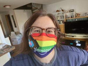 TFW you get a big care package full of #glamazon masks and Aussie animal stickers! ❤️🏳️‍🌈 @hereataws #bepeculiar Thank you Belinda McKeon!! ❤️❤️❤️