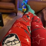 Put on my Ralphie PJs for trimming the tree! 🎄