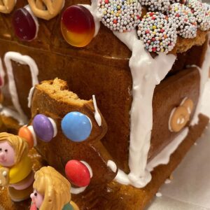 “How long before we can start eating the Hexenhaus?” “I reckon 24 hours is sufficient.” In related news, my heart is racing. 😂🍬🍭🎄