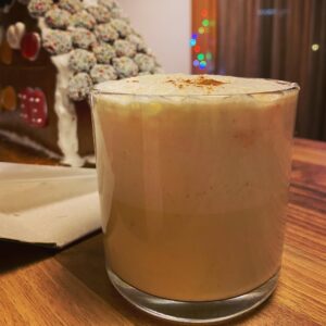 My entry in tomorrow’s cocktail contest - “Chestnuts Roasting on an Open Fire.” (Yes, there will be actual fire.) 😉🔥