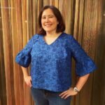 Finished Peppermint Ruffle Sleeve Top! Thanks to all who kept me company on the live stream. That was a lot of fun! ❤️ @inthefolds #peppermintrufflesleevetop