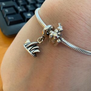 Things cheering me up today: I actually went outside and saw the sun! My knitting project is coming along nicely! And I have a lovely Australia charm bracelet, a going away gift from Jon Janes, Kerry McRae, and Bobbino Cubano. ❤️🌞🧶🇦🇺