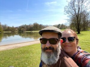 Visiting the ducks in Ostpark on a lovely Spring day. ☀️🦆