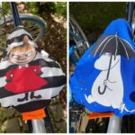 It’s been rainy the past week, so I ordered us some @moominofficial seat covers from @bikecap! ❤️🚴‍♀️