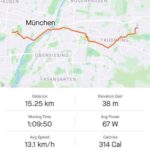 A 30km round trip ride for me today across the city to the Messestadt Riem. The Snook to the train and met me, and we had a picnic, walked around the lake, and climbed the Rodelhügel to see the Alps in the distance. Then I rode home and was greeted with a cold beer as reward! 🚴‍♀️☀️🍺❤️