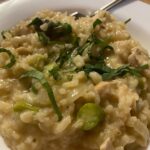 Spargelzeit! Chicken and asparagus risotto, courtesy of the Snook. 😍