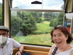 We took Germany’s longest cable car (over 2 miles!) through the Black Forest to the top of Schauinsland… ❤️🚠🌲