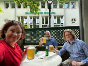 We spent the morning swimming at thermal mineral baths(!), so it’s time for a final refuel before heading home. 🍻 (2021 Biergarten Count: 12)