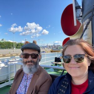 After a mishap with our luggage this morning - it’s fine; it’s just locked in the ferry terminal 😂 - we caught our planned steamship Ukkopekka cruise to Naantali, complete with “archipelago fish soup” for lunch!