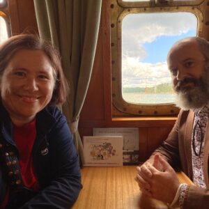 After a mishap with our luggage this morning - it’s fine; it’s just locked in the ferry terminal 😂 - we caught our planned steamship Ukkopekka cruise to Naantali, complete with “archipelago fish soup” for lunch!