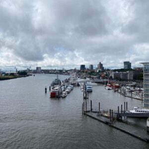 Explored Hamburg a bit and then met up with my colleague Dennis Traub to visit the Elbphilharmonie observation deck and the Reeperbahn. 😳 Then dinner and beers with local AWS leader Andreas! 🍻